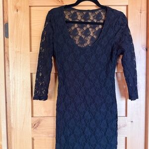 Guess black lace dress